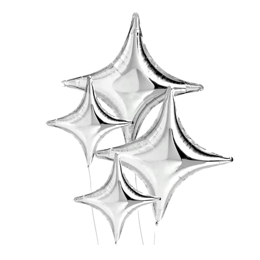 4-Pointed Star Foil Balloon